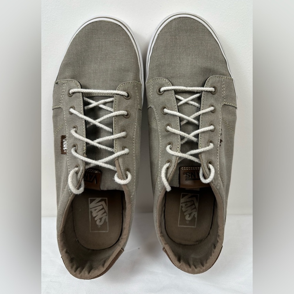Vans Shoes Men’s Size 12 Gray Canvas Low Top Sneakers Casual Skate Style
